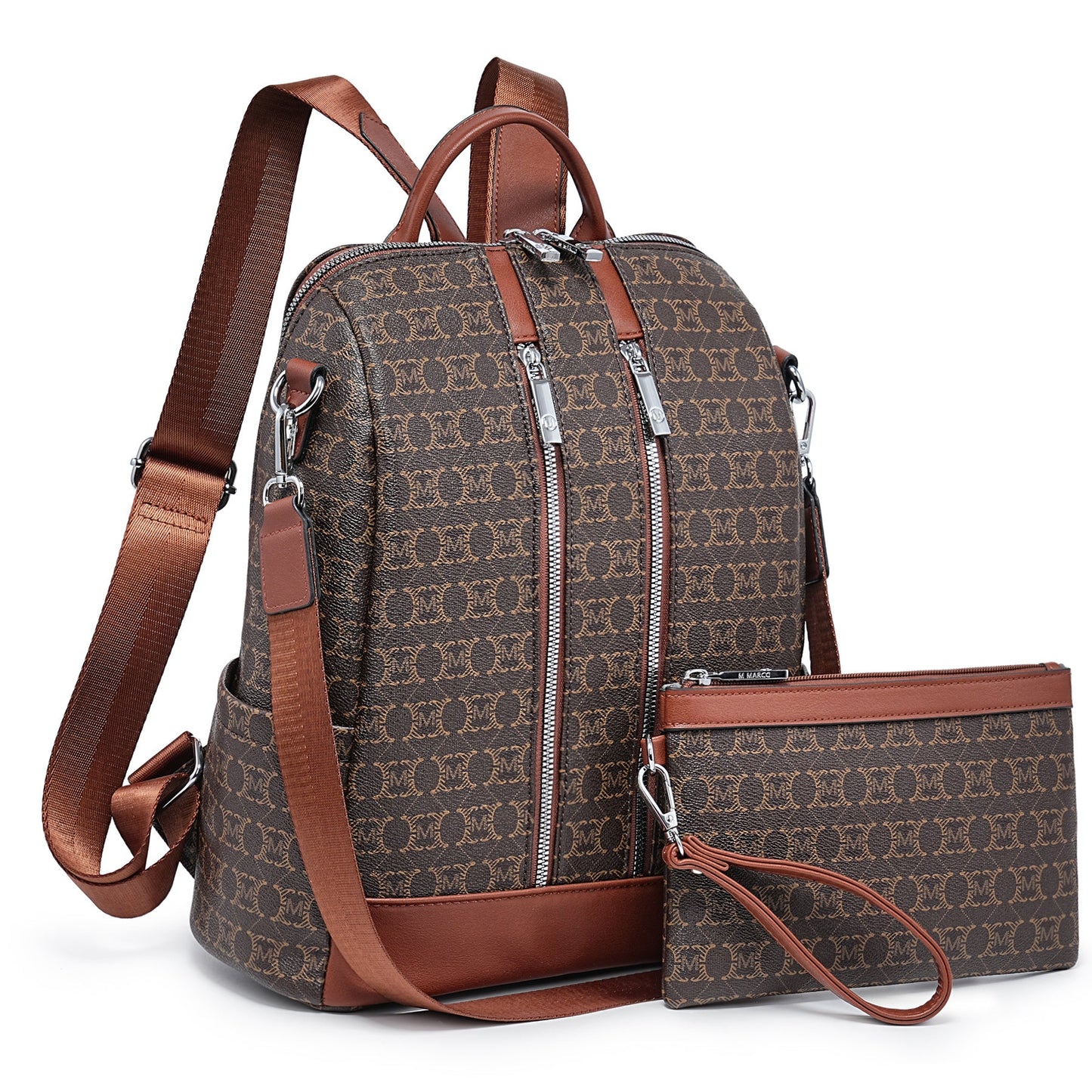 Backpack for Women – Vegan Leather, Anti-Theft, Convertible, Multi-Pocket – detail view 51