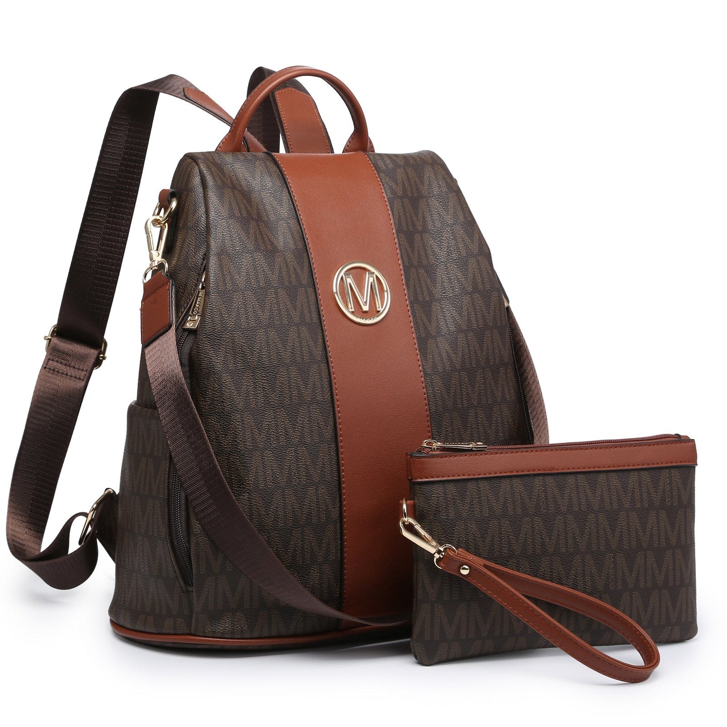 Backpack for Women – Vegan Leather, Anti-Theft, Convertible, Multi-Pocket – detail view 14
