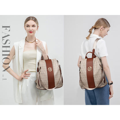 Backpack for Women – Vegan Leather, Anti-Theft, Convertible, Multi-Pocket – detail view 38