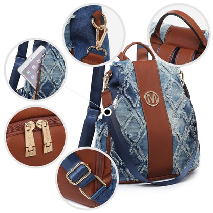 Backpack for Women – Vegan Leather, Anti-Theft, Convertible, Multi-Pocket – detail view 3