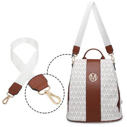 Backpack for Women – Vegan Leather, Anti-Theft, Convertible, Multi-Pocket – detail view 8