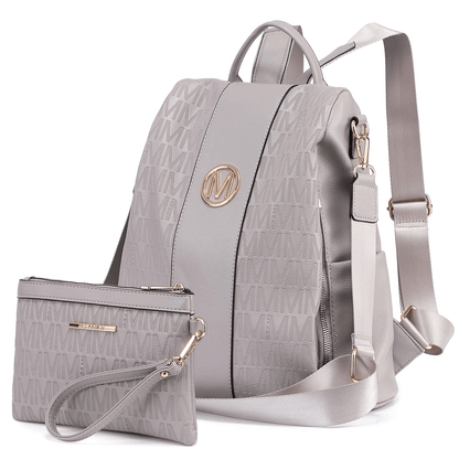 Backpack for Women – Vegan Leather, Anti-Theft, Convertible, Multi-Pocket – detail view 45