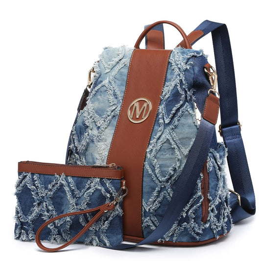 Backpack for Women – Vegan Leather, Anti-Theft, Convertible, Multi-Pocket – front view