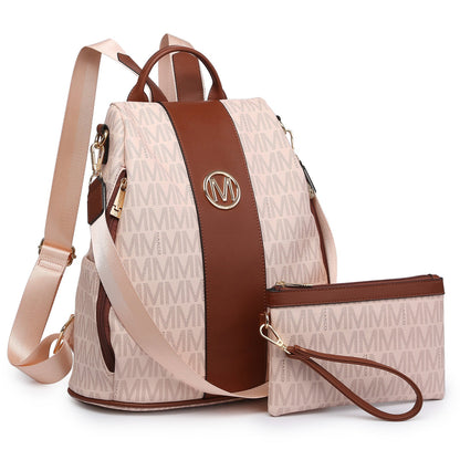 Backpack for Women – Vegan Leather, Anti-Theft, Convertible, Multi-Pocket – detail view 22