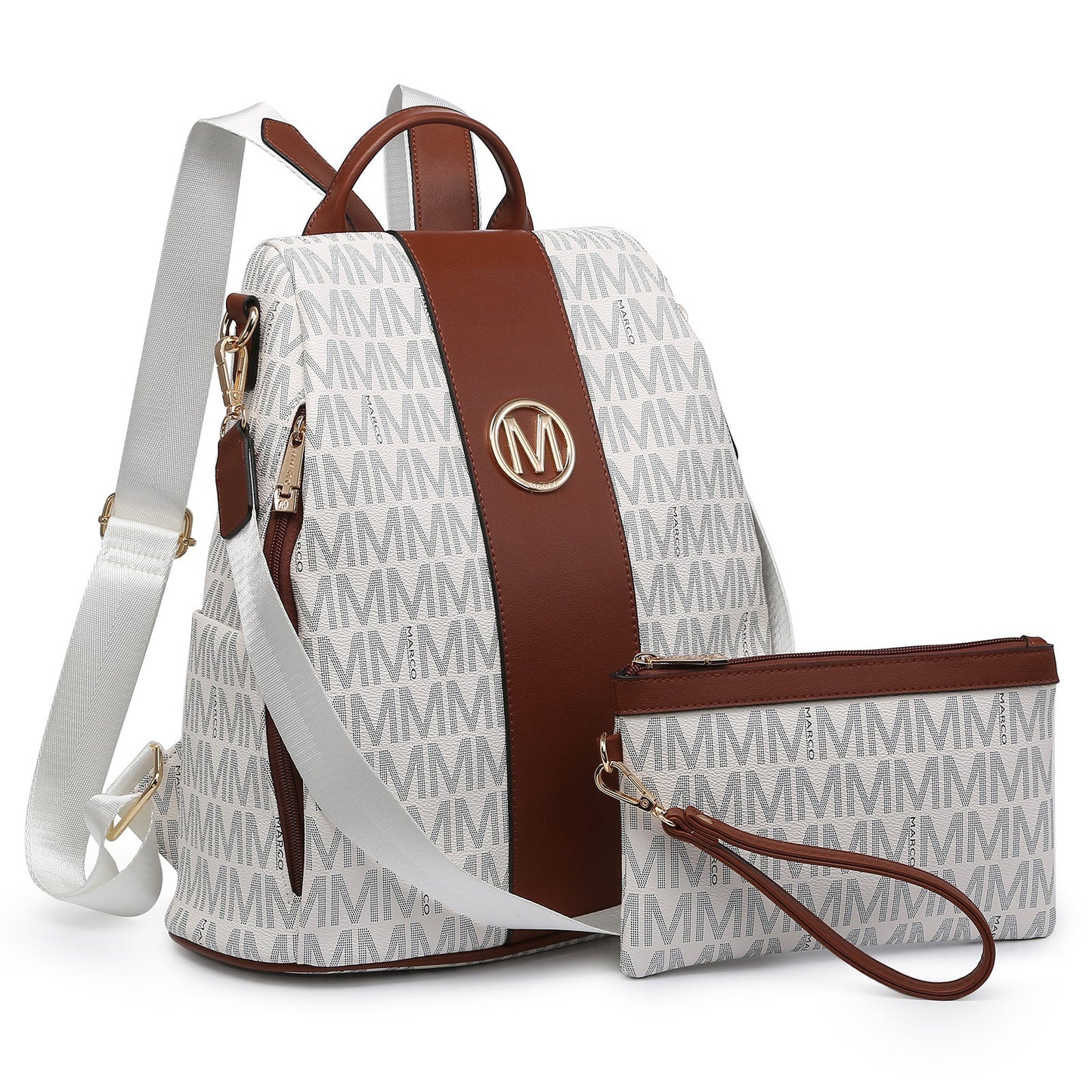 Backpack for Women – Vegan Leather, Anti-Theft, Convertible, Multi-Pocket – detail view 6