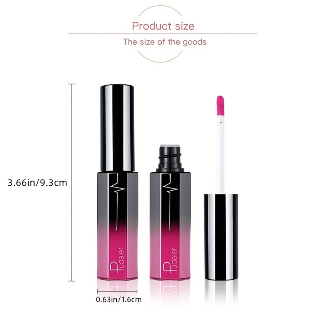 Matte Liquid Lipstick Velvet Finish 24H Waterproof Anti-Smudge – High Pigment Cup-Proof Long-Lasting Lip Glaze 20+ Bold Shades for All Skin Tones Women Pudaier