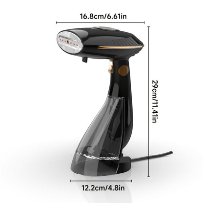 Handheld Garment Steamer 1500W Portable Fabric Steamer Quick Heat Continuous Steam for Removing Wrinkles Creases from Clothes Curtains Upholstery Travel Home Use