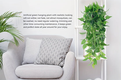 Hanging Artificial Greenery Vines in Eucalyptus, Fern and Mixed Styles with Six- or Eight-Pack Options