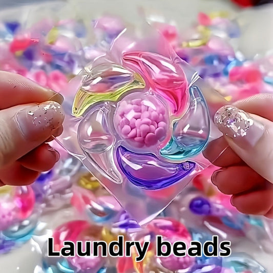 Laundry Gel Beads Six-in-One Concentrated Detergent Pods – Powerful Stain Removal & Long-Lasting Fragrance, 200g / 300g / 600g Pack