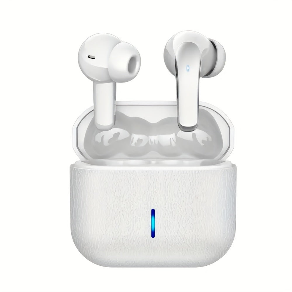 Bass Stereo Wireless Earphones Bluetooth 5.4, 40-Hour Playtime In-Ear Earbuds with Noise Cancelling Mic & LED Display, Touch Control Type-C Charging, Compatible with Laptop Tablet Phone, Sport Exercise