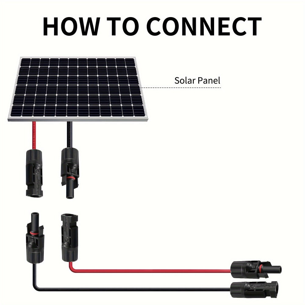 Solar Panel Extension Cable 14AWG – Tinned Copper MC4 Connector Wire for RV, Camper & Off-Grid Solar Systems | 30FT or 40FT
