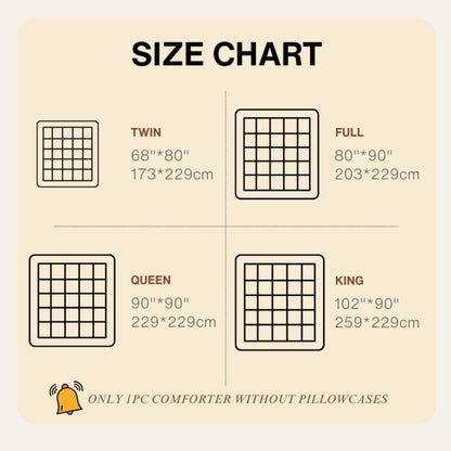 Double-Sided Plush Comforter with 400–450 GSM Pictured Weight, Four Colors and Twin XL to King Sizes