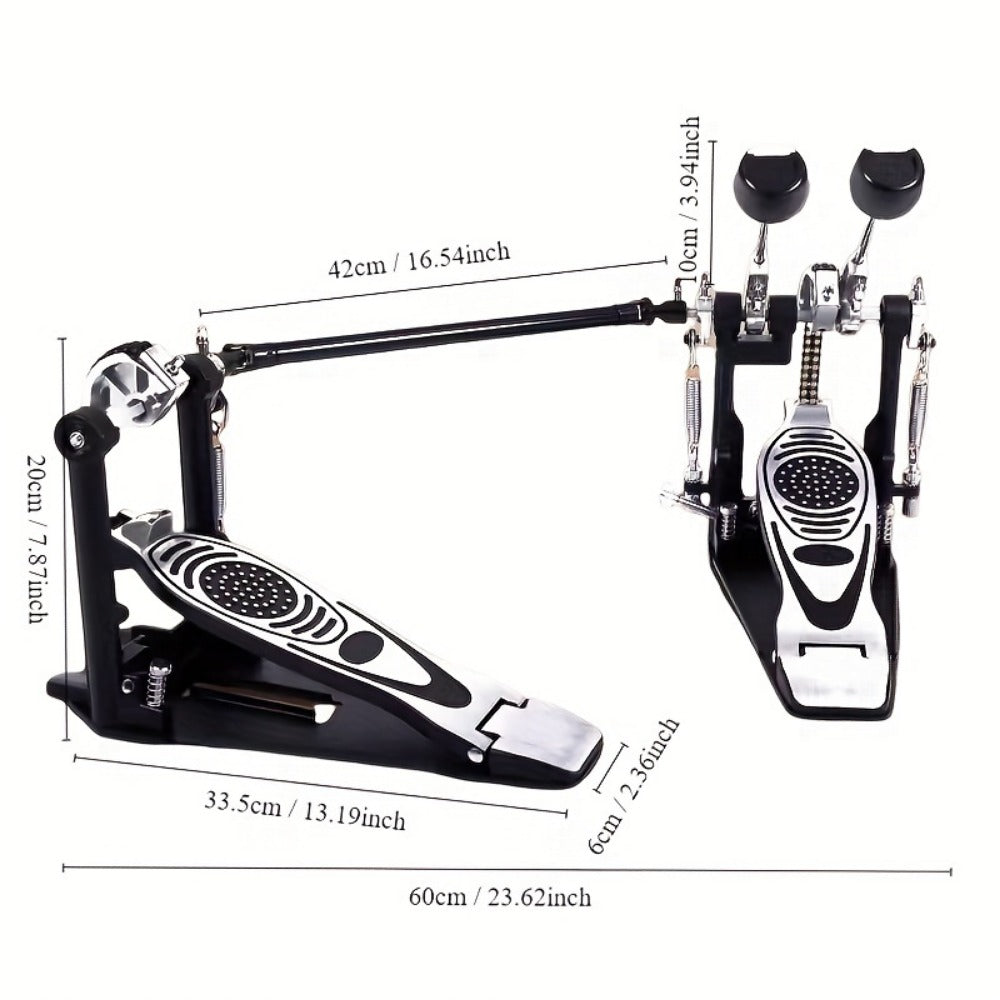 Bass Drum Pedal, Double, Pedals, Chain for Operating A Kick Drum Or Percussion detail image