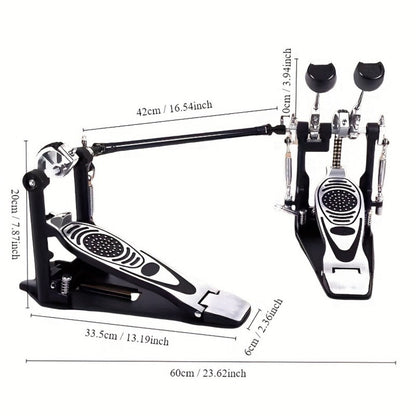 Bass Drum Pedal, Double, Pedals, Chain for Operating A Kick Drum Or Percussion detail image