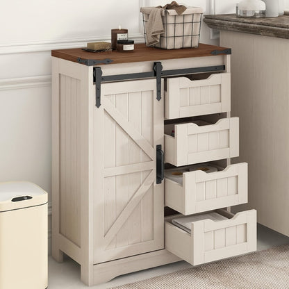 Bathroom Storage Cabinet with Sliding Doors and Adjustable Shelves detail image - detail view 10