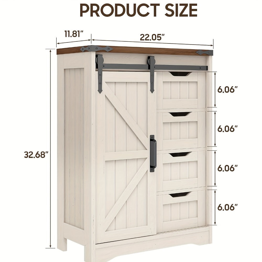 Bathroom Storage Cabinet with Sliding Doors and Adjustable Shelves detail image - detail view 4