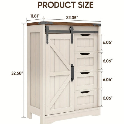 Bathroom Storage Cabinet with Sliding Doors and Adjustable Shelves detail image - detail view 4