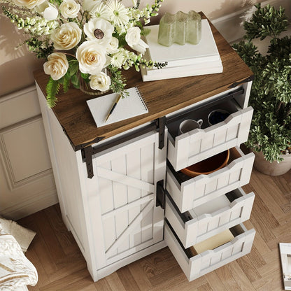 Bathroom Storage Cabinet with Sliding Doors and Adjustable Shelves detail image - detail view 6