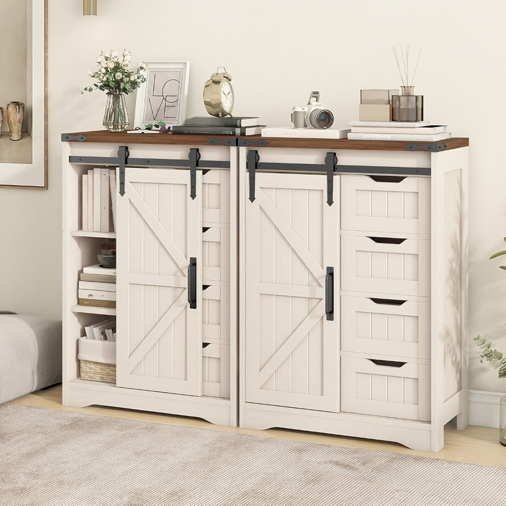Bathroom Storage Cabinet with Sliding Doors and Adjustable Shelves detail image - detail view 9