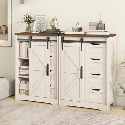 Bathroom Storage Cabinet with Sliding Doors and Adjustable Shelves detail image - detail view 9