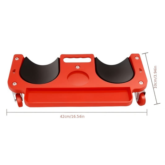 Rolling Knee Pad Creeper with Wheels Foam-Filled Knee Cups 20x5.5 Inch for Automotive Repair Flooring Garage Mechanic Kneeling Platform Upgrade Thickened Version 8-Piece Repair Set Available