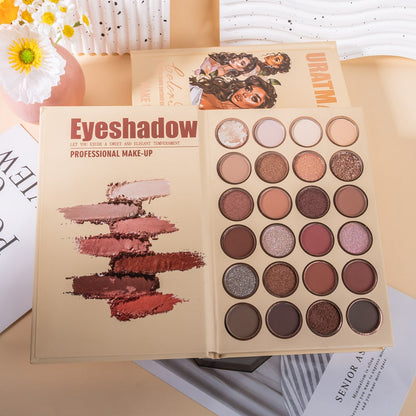 Eyeshadow Palette URATM Beauty 43-Color Book-Style Folding Makeup Kit with Eye and Face Color Pan Groups