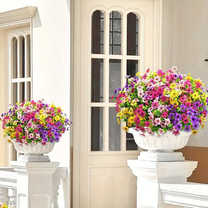 Artificial Flowers Mixed-Color Daisy Bundles in 18, 36 or 54-Pack Options with Flexible Stems
