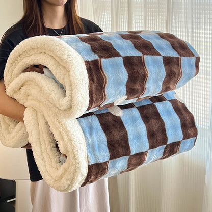 400-450 GSM Flannel Blanket with Plush-Look Lining, 16 Pattern Choices and Four Size Labels