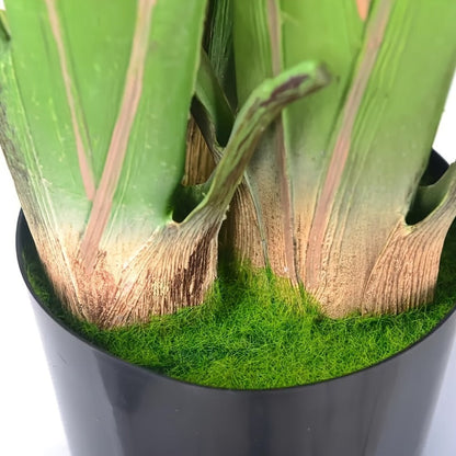 Artificial Bird of Paradise Tree with Broad Green Leaves and Base Pot in 62.99 or 70.87-Inch Heights
