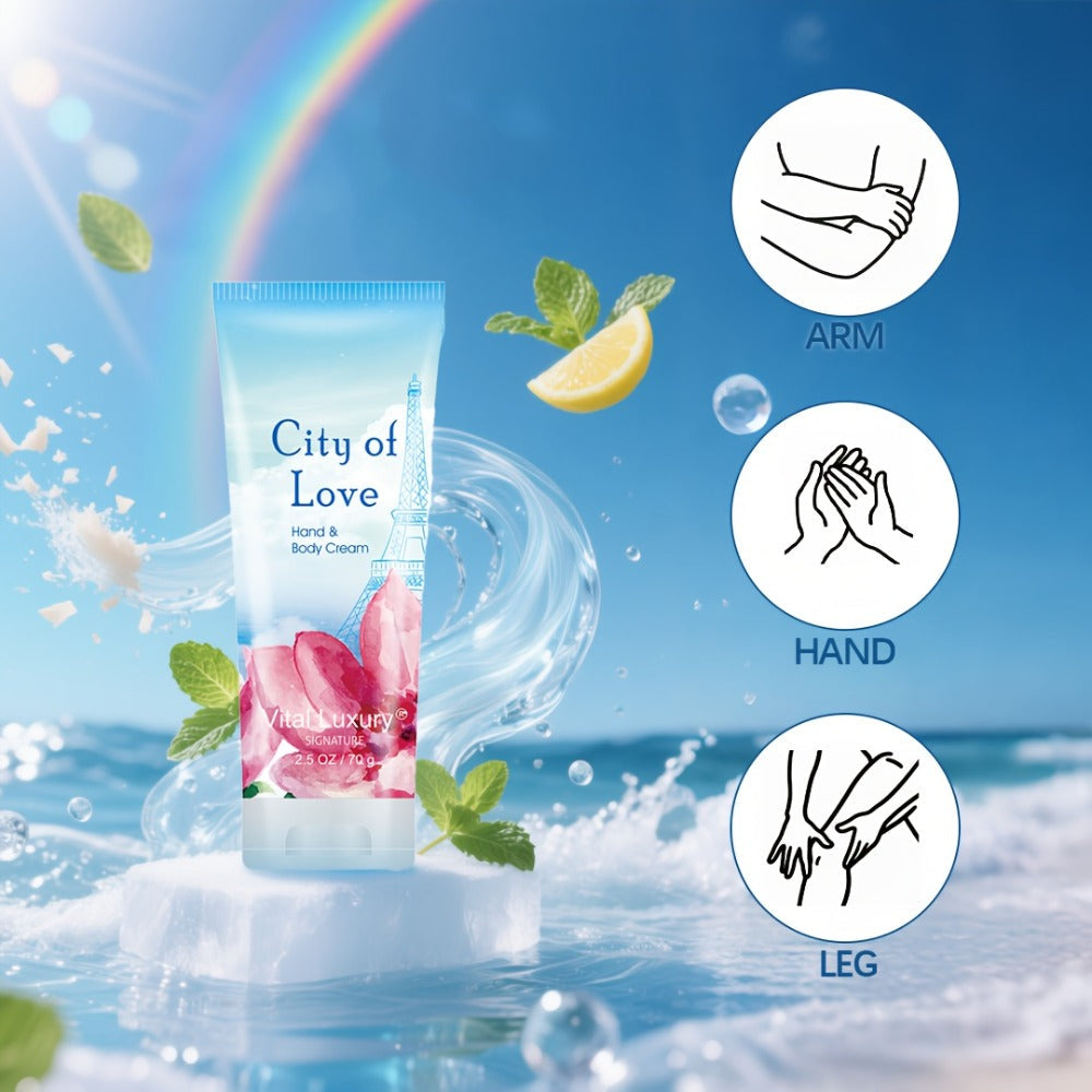 Two-Piece Body Wash and Hand Cream Gift Set with 88 ml Bottle, 70 g Tube and Five Scent Options