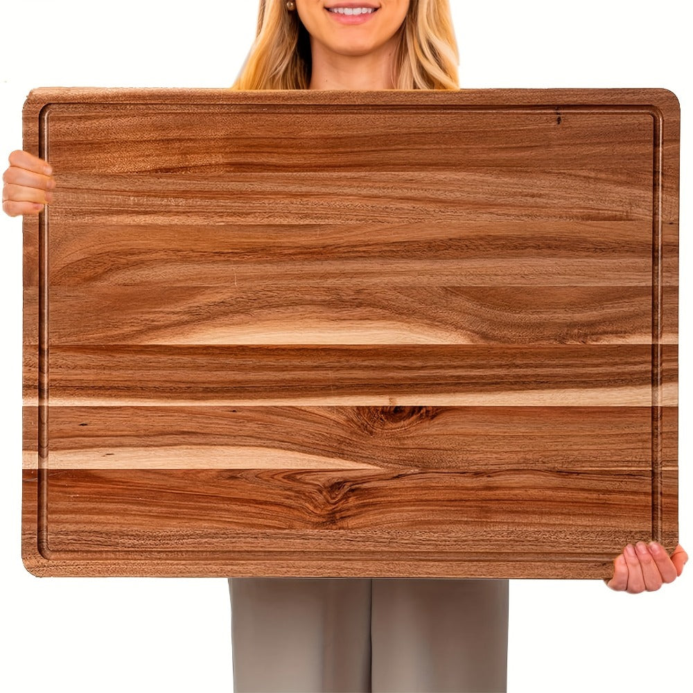 Cutting Board Bamboo-Look Juice-Groove Board with Five Size and Build Options for Prep or Serving