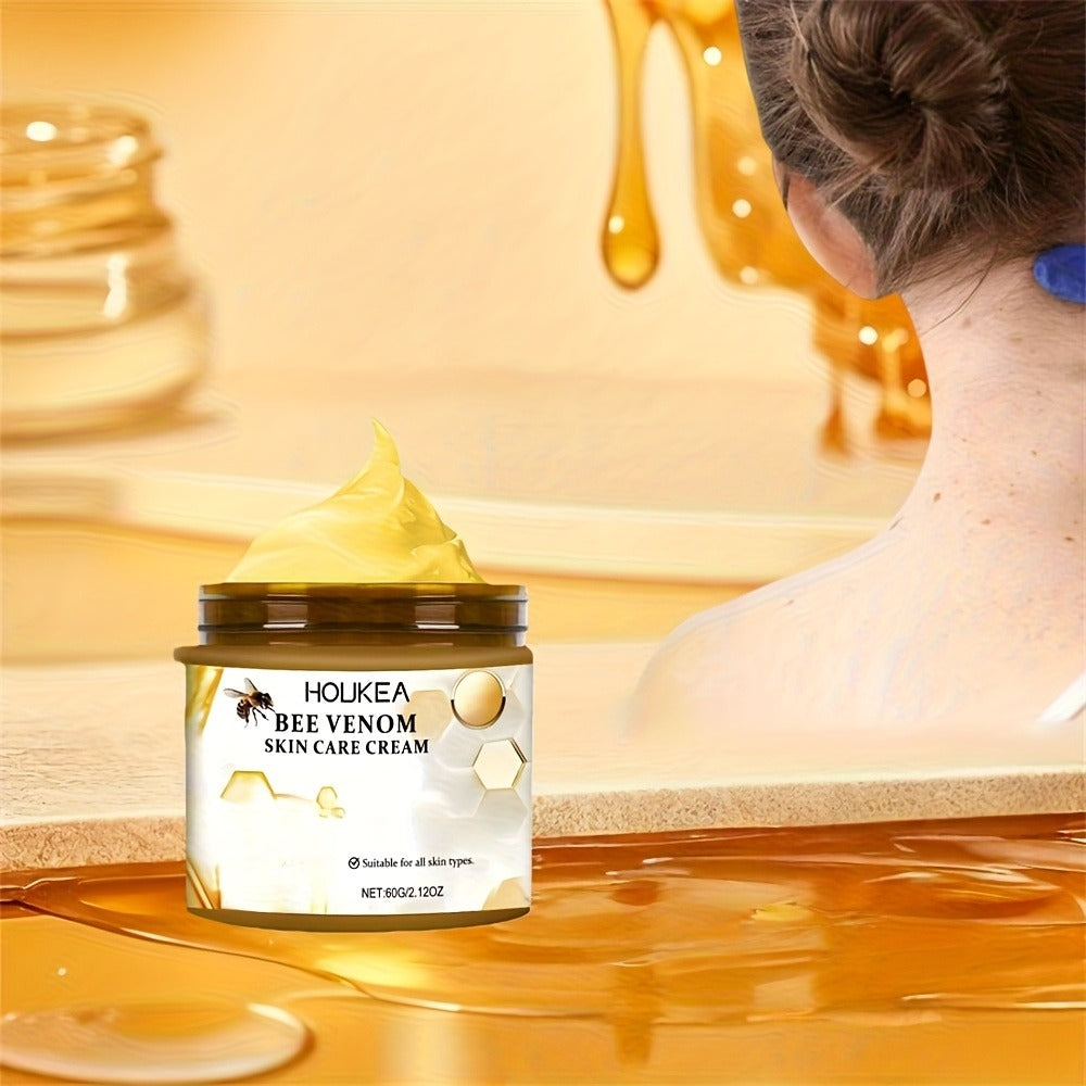 Body Cream HOUKEA Three 60g Jars with Bee Venom, Retinol, Allantoin and Salicylic Acid for External Use