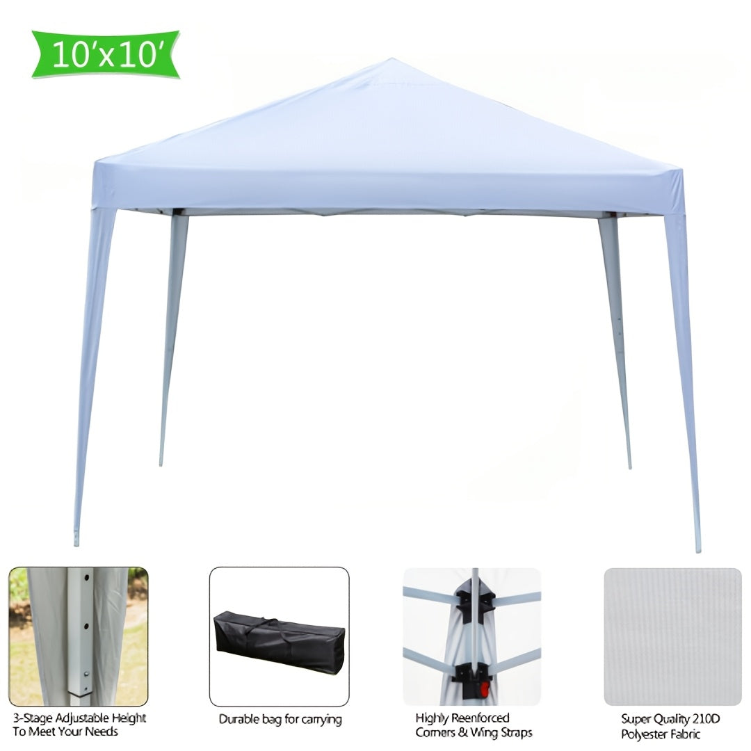 Instant Canopy 10x10 FT Oxford Fabric UPF50+ Sidewalls Commercial