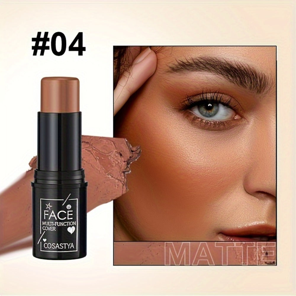 Six-Piece Cream Makeup Stick Set with Visible Pink and Brown Tones in the Exact 6 Pieces Option