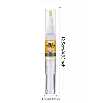 Toenail Repair Pen with Bee Venom – Extra Strength Nail Hardener & Brightener, Nourishing Formula, Fast-Acting Treatment for Brittle Discolored Nails, Women & Men