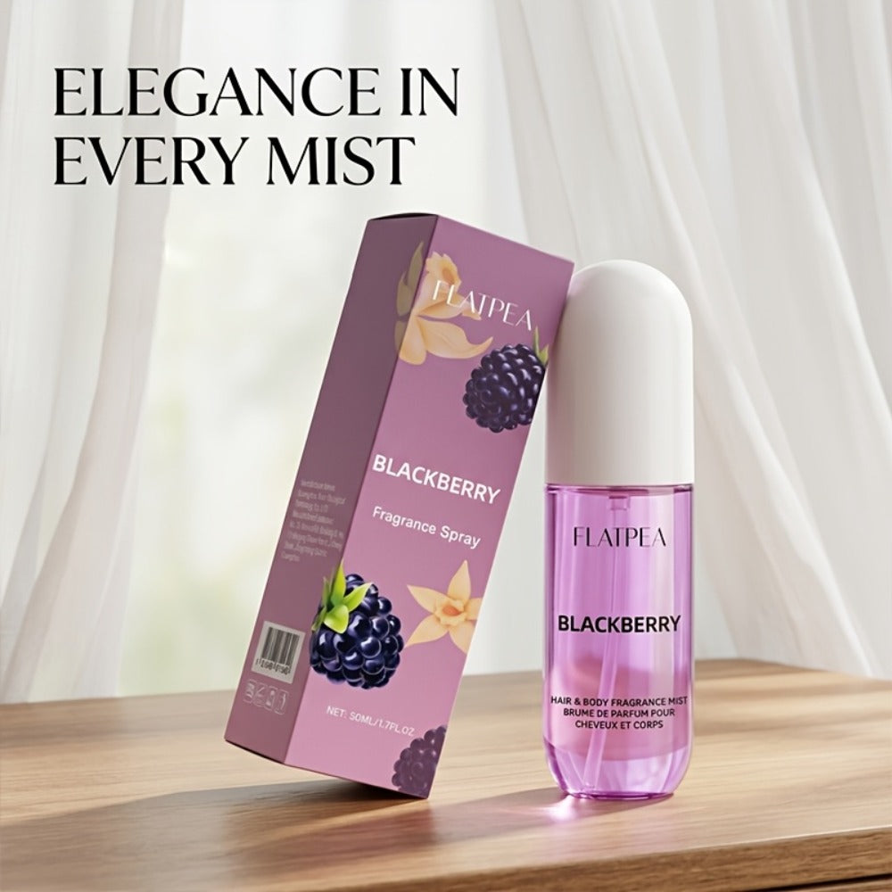 Eau de Toilette Vanilla Blackberry 50ml Body and Hair Fragrance Spray in Single or Two-Pack Options