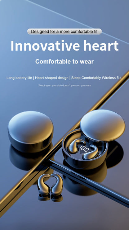 Invisible Sleep Earbuds Bluetooth 5.4 Ultra Thin Mini Wireless Earphones – No Latency Gaming Intelligent Noise Reduction Ultra Long Battery Life Comfortable In-Ear for Side Sleepers Work Travel