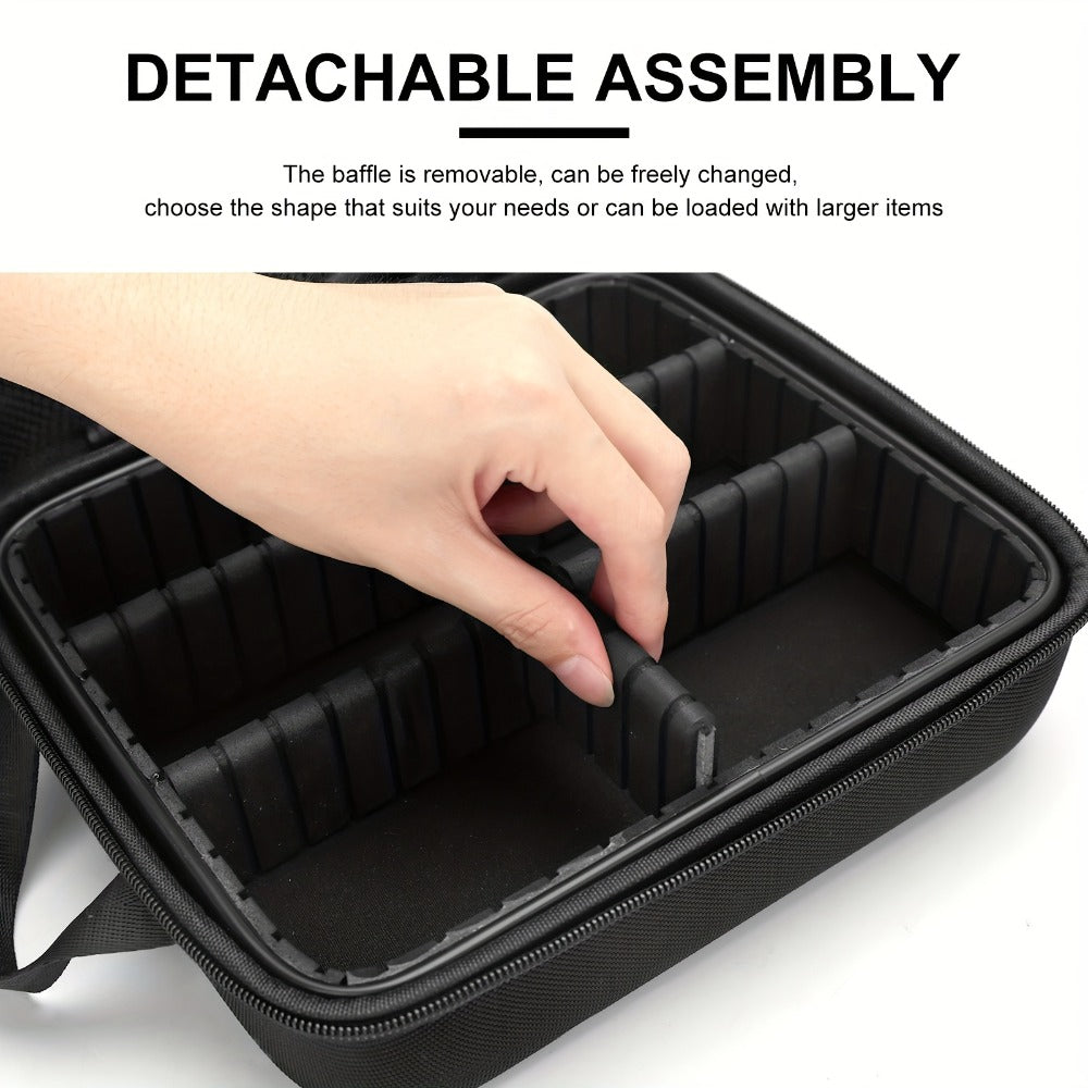 Hard Shell Barber Case Portable – Hair Clipper Trimmer Beauty Tools Organizer Travel Storage Bag Barbershop Styling Kit Carrying Case for Professional & Home Grooming