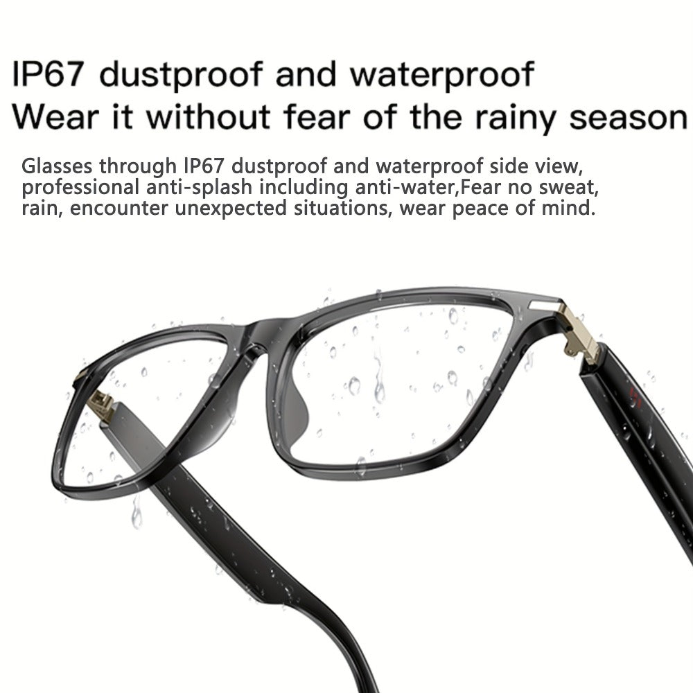 Smart Glasses 160-Language Translation Eyewear with Bluetooth 5.3 Open-Ear Audio and 18 Frame Options