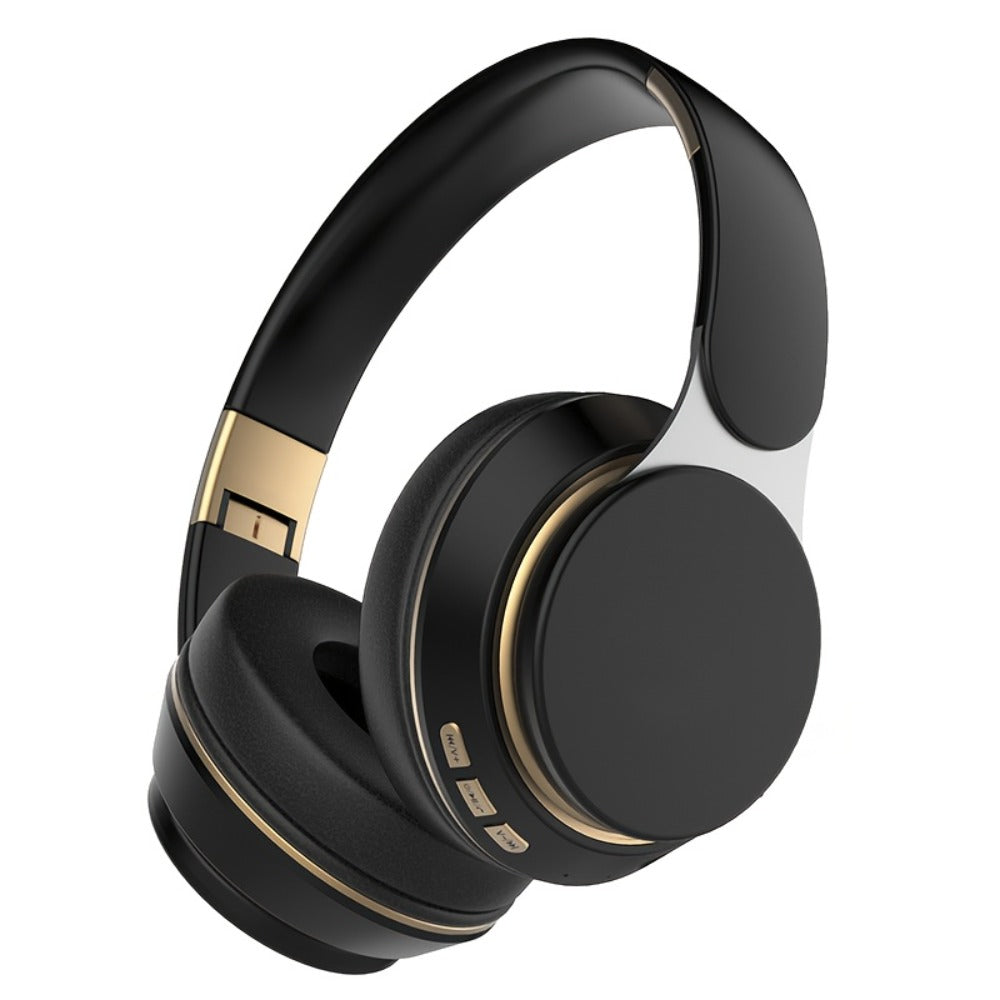 Foldable Over-Ear Wireless Headphones with FM Radio, TF Card Play & 3.5mm AUX, Built-In Mic, Soft Earpads, Portable Headset for Travel Home Office Cellphone PC, Gift for Men Women