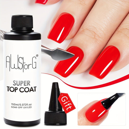 Gel Nail Polish – Gel Nail Top Coat 15ml Super Glossy & Matte Soak-Off LED Base Coat — Long-Lasting Salon Manicure Functional Gel…