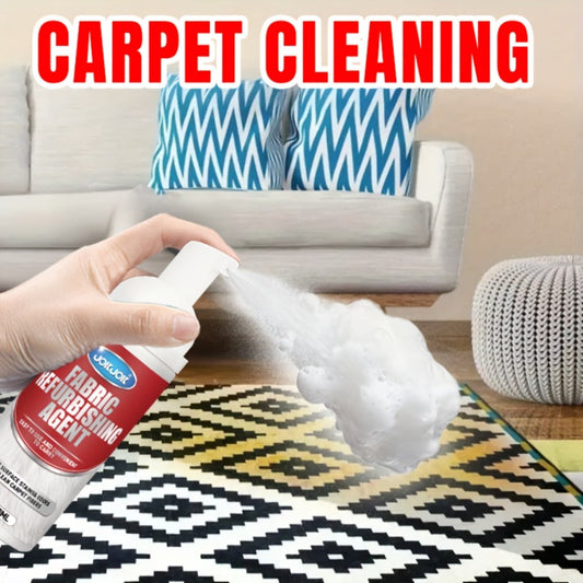 Fabric & Upholstery Cleaner Spray 2.03oz with Towel – Deep Stain Remover for Carpet, Sofa & Car Interior, Glycerin-Based Surfactant-Free Formula, Easy Spray Application for Home & Auto