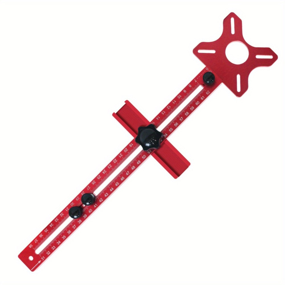 Four-in-One Aluminum Router Circle Cutting Jig in Metric with Base or Inch Configuration without Base