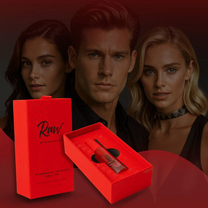 RawChemistry Raw Cologne Roll-On for Men 0.34 oz | Pheromone Infused Alcohol-Free Natural Oil Cologne Bergamot Patchouli Attract & Confidence
