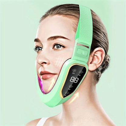 V-Face Slimming Massager 6-Speed USB Rechargeable Electric Jawline Chin Sculpting Device - Facial Lifting Contouring Anti-Aging Skin Tightening Beauty Tool for Women - Portable Skincare Gift