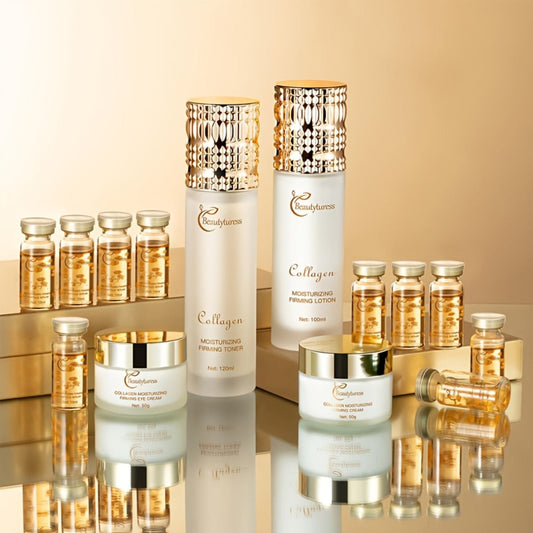 Korean Skincare Set 14pcs - Collagen Hyaluronic Acid Niacinamide Hydrating Firming Brightening Moisturizing Face Care Kit, Luxury Skincare Gift Set for Women All Skin Types