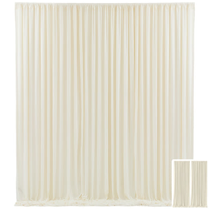 Two-Panel Photography Backdrop Curtain Set in 16 Colors with 59 x 85-Inch Panels and Pole Pockets