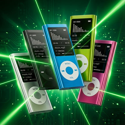 Portable MP3 MP4 Player with 128GB Expandable Storage, Lossless Audio FLAC MP3 WMA APE, Video Playback, E-Book Reader, LCD Screen, Alloy Body, Ideal for Music Travel Offline Listening