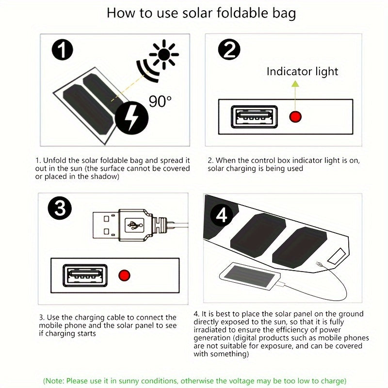 Foldable Solar Charger 100W Monocrystalline | 19.5% High Efficiency, USB Output, Waterproof PET Surface, Portable Solar Panel for Camping, Hiking, Backpacking, Phone