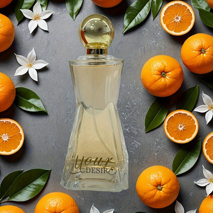 Women's Eau de Parfum 3.4oz Long-Lasting Floral Fruity Scent Orange Peach Jasmine Your Desire Luxury Perfume Spray for Women Gift Idea